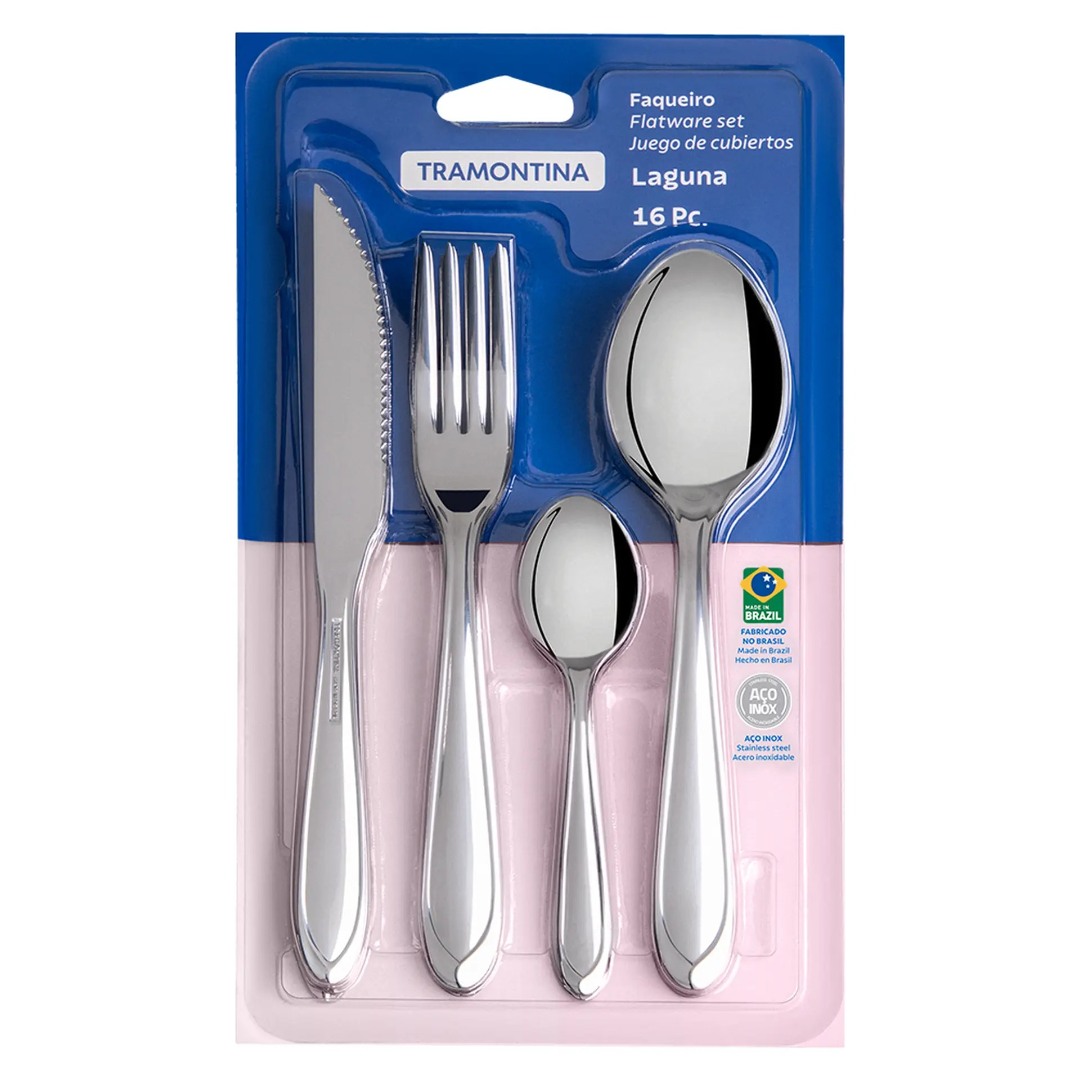 Faqueiro 16 Peças Tramontina Inox Laguna
