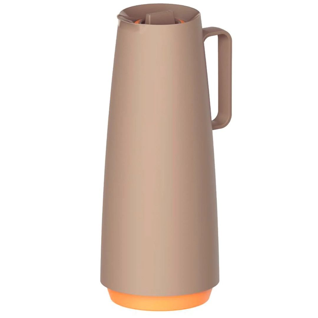 Bule Térmico Tramontina Exata 1L Rolha Ampola de Vidro e Polipropileno - Bege